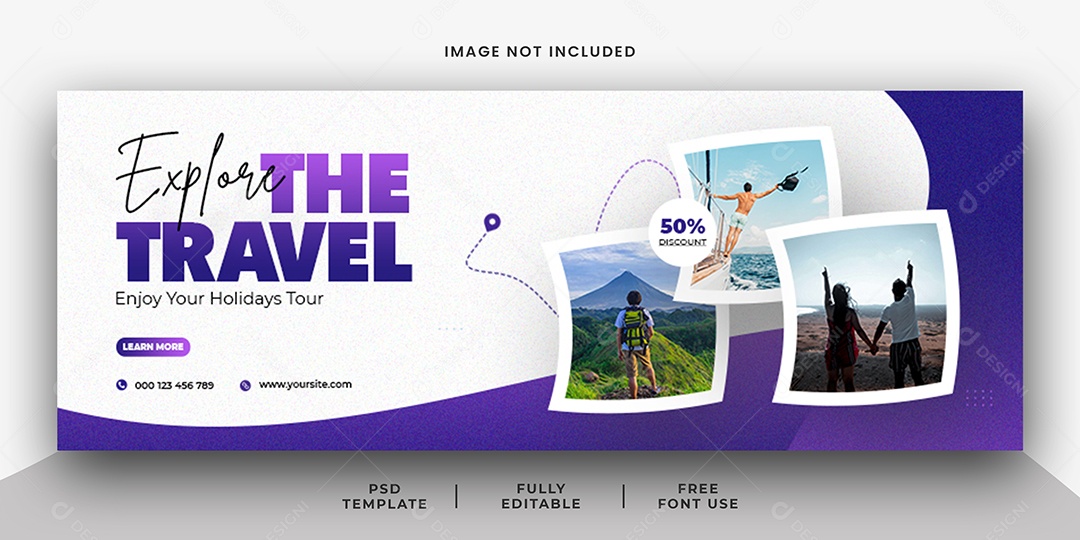 Viagem de Férias Social Media PSD Editável