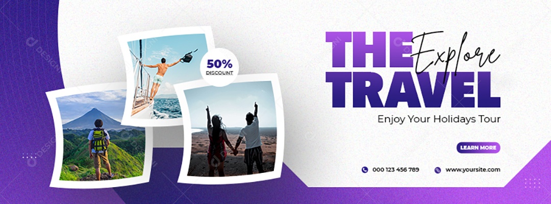 Viajem de Férias Social Media PSD Editável