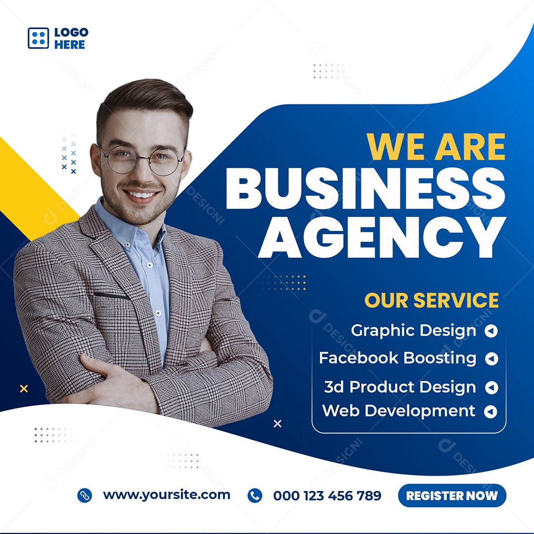 Agência de Negócios Social Media PSD Editável