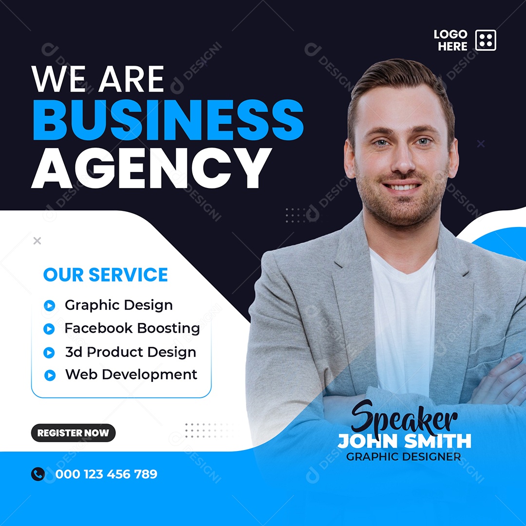 Agência de Negócios Social Media PSD Editável