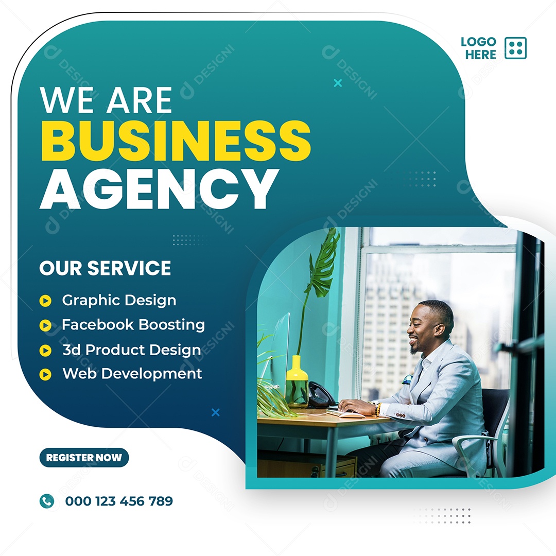 Agência de Negócios Social Media PSD Editável