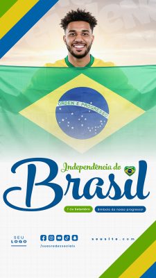 Story Dia da Independência do Brasil 07 de Setembro Social Media PSD Editável