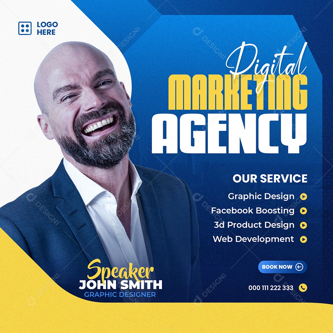 Agência de Marketing Social Media PSD Editável