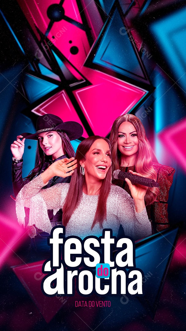 Story Flyer Festa do Arocha Social Media PSD Editável