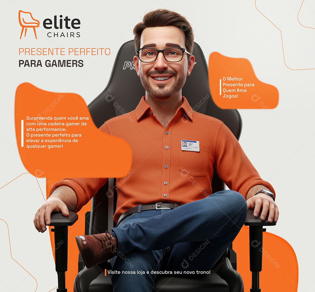 Loja de Móveis Presente Perfeito Para Gamers Social Media PSD Editável