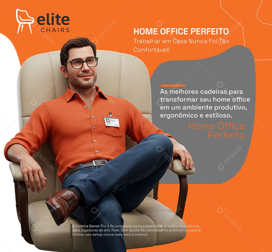 Loja de Móveis Home Office Perfeito Social Media PSD Editável