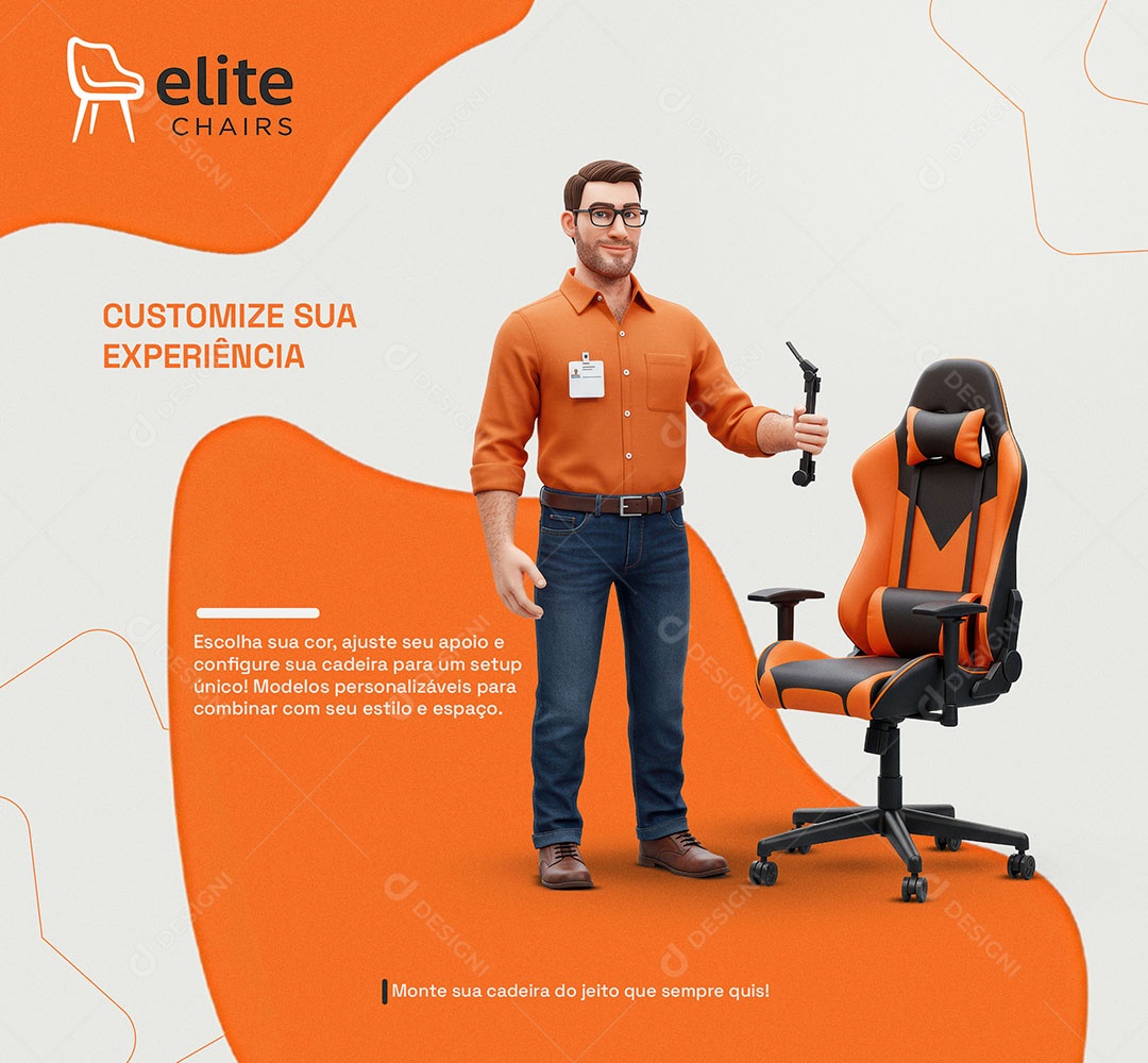 Loja de Móveis Customize Sua Experiência Social Media PSD Editável