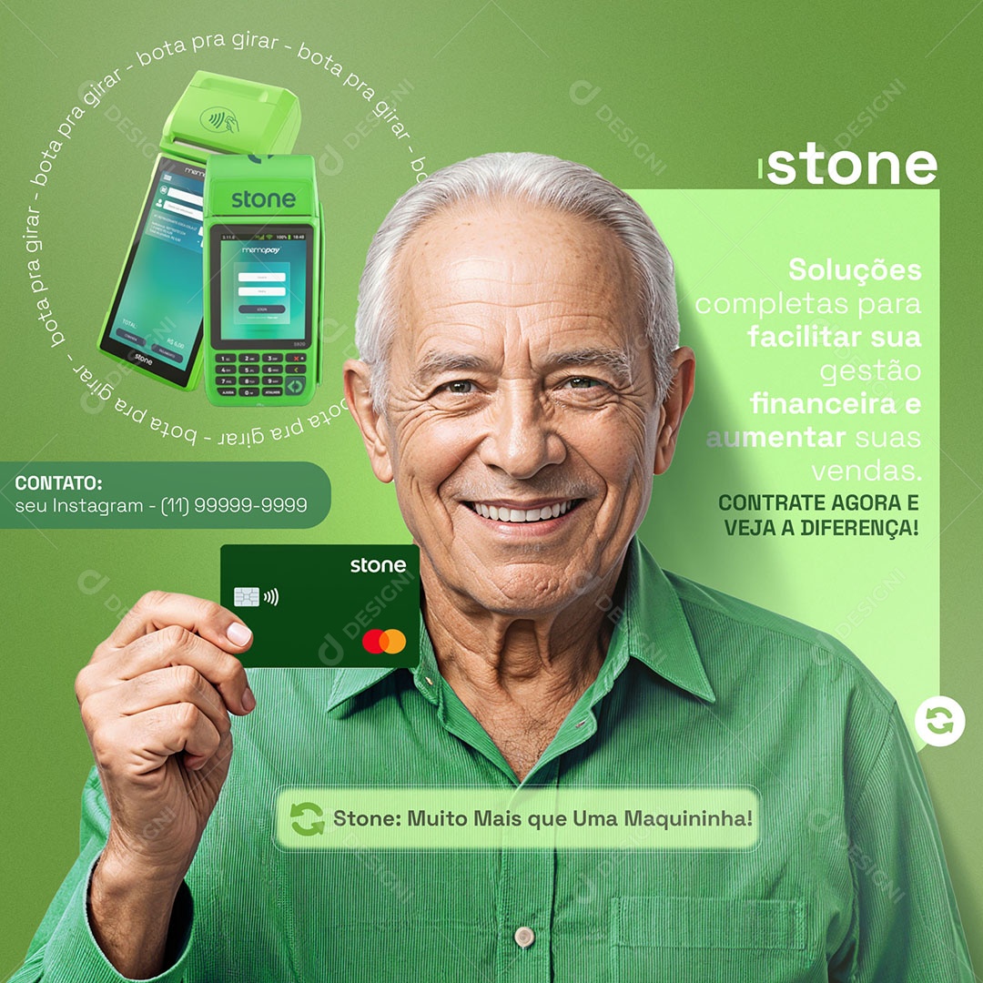 Muito Mas Que Uma Maquininha Social Media PSD Editável