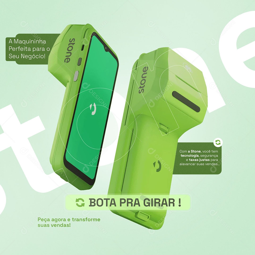 A Maquininha Perfeita Para Seu Negócio Social Media PSD Editável