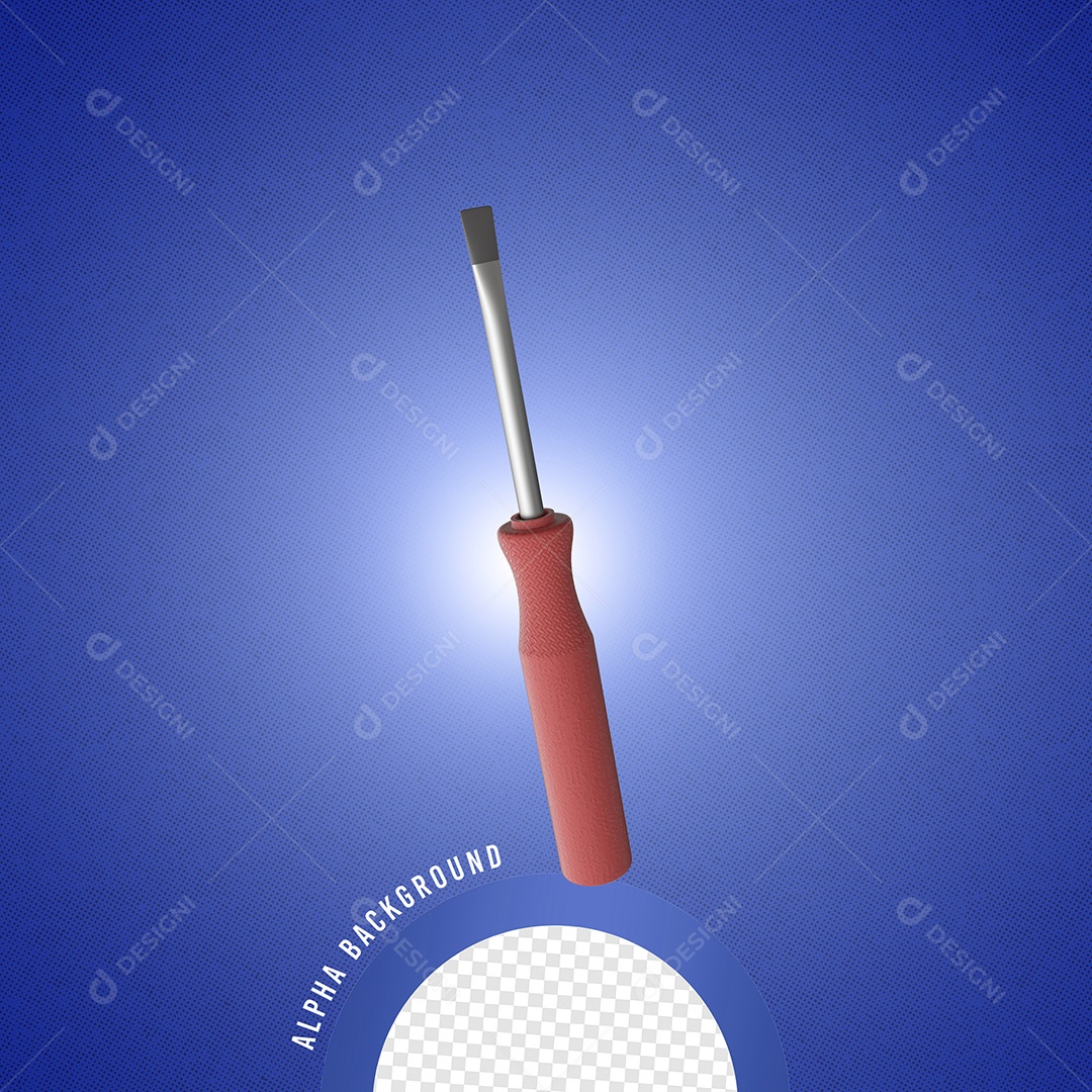 Elemento 3D Chave Vermelha Para Composição PSD