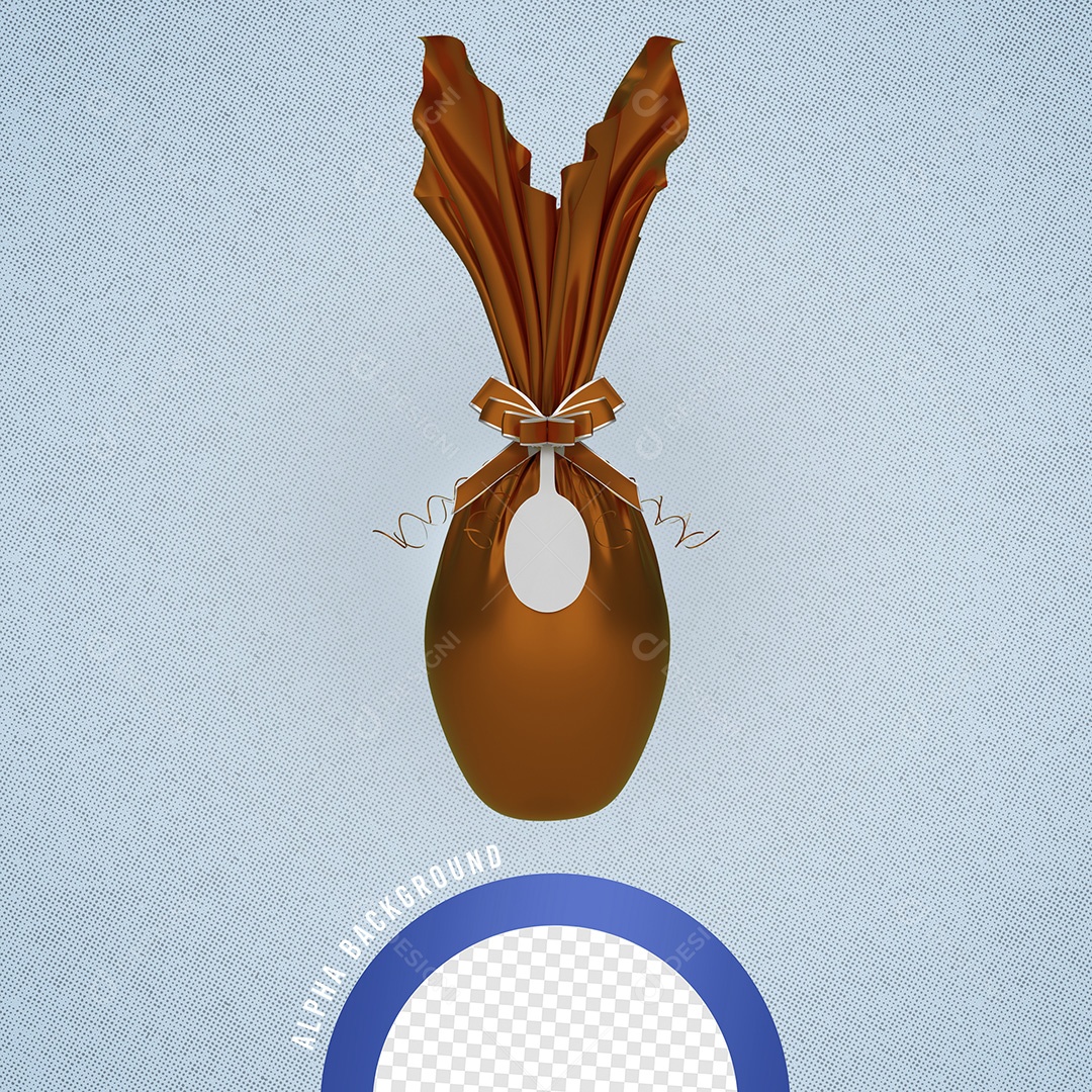 Elemento 3D Ovo De Páscoa Para Composição PSD
