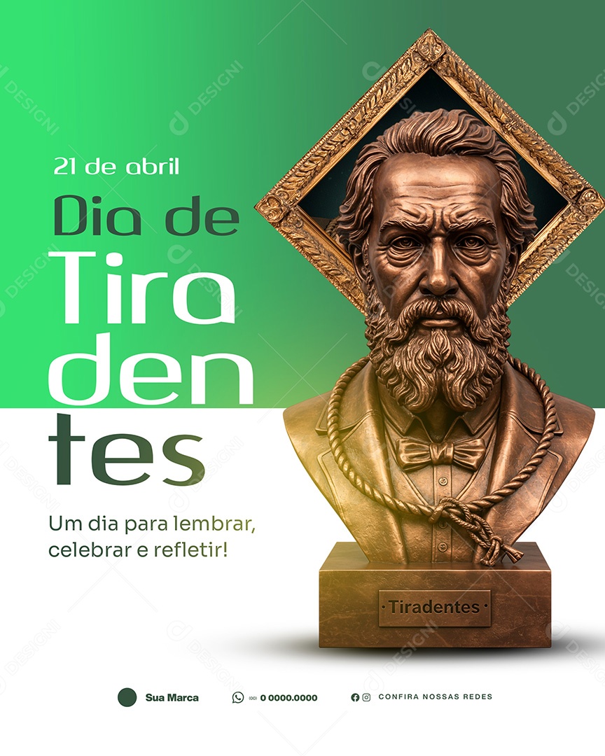 21 de Abril Dia de Tira Dentes Social Media PSD Editável