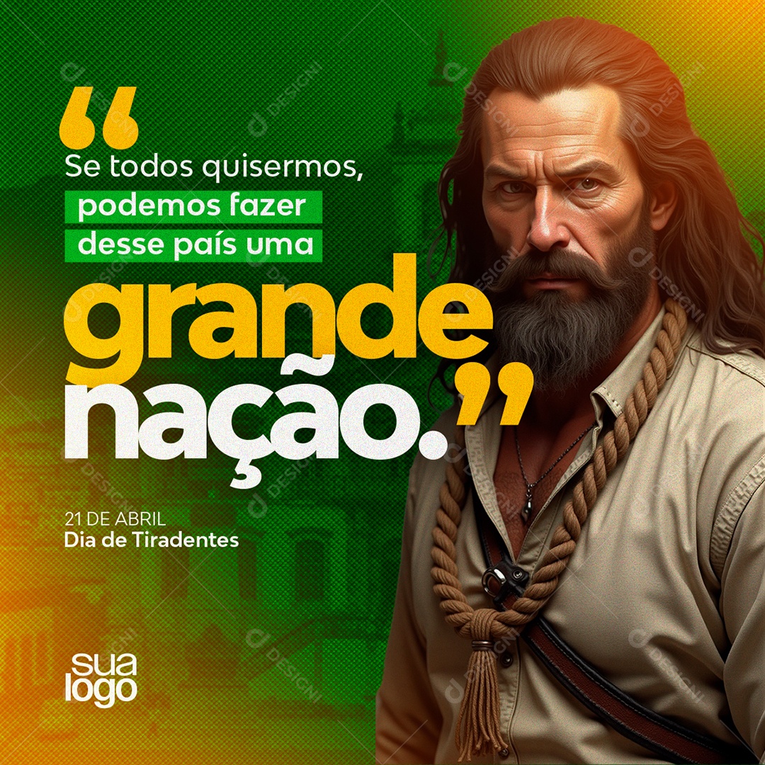 21 de Abril Dia de Tiradentes Social Media PSD Editável
