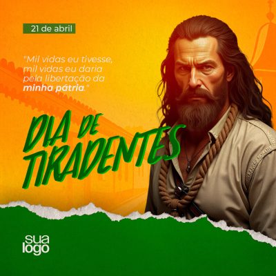 21 de Abril Dia de Tiradentes Social Media PSD Editável