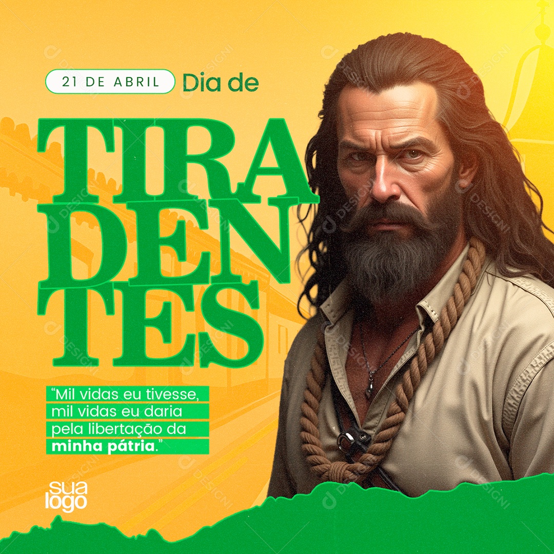 21 de Abril Dia de Tiradentes Social Media PSD Editável