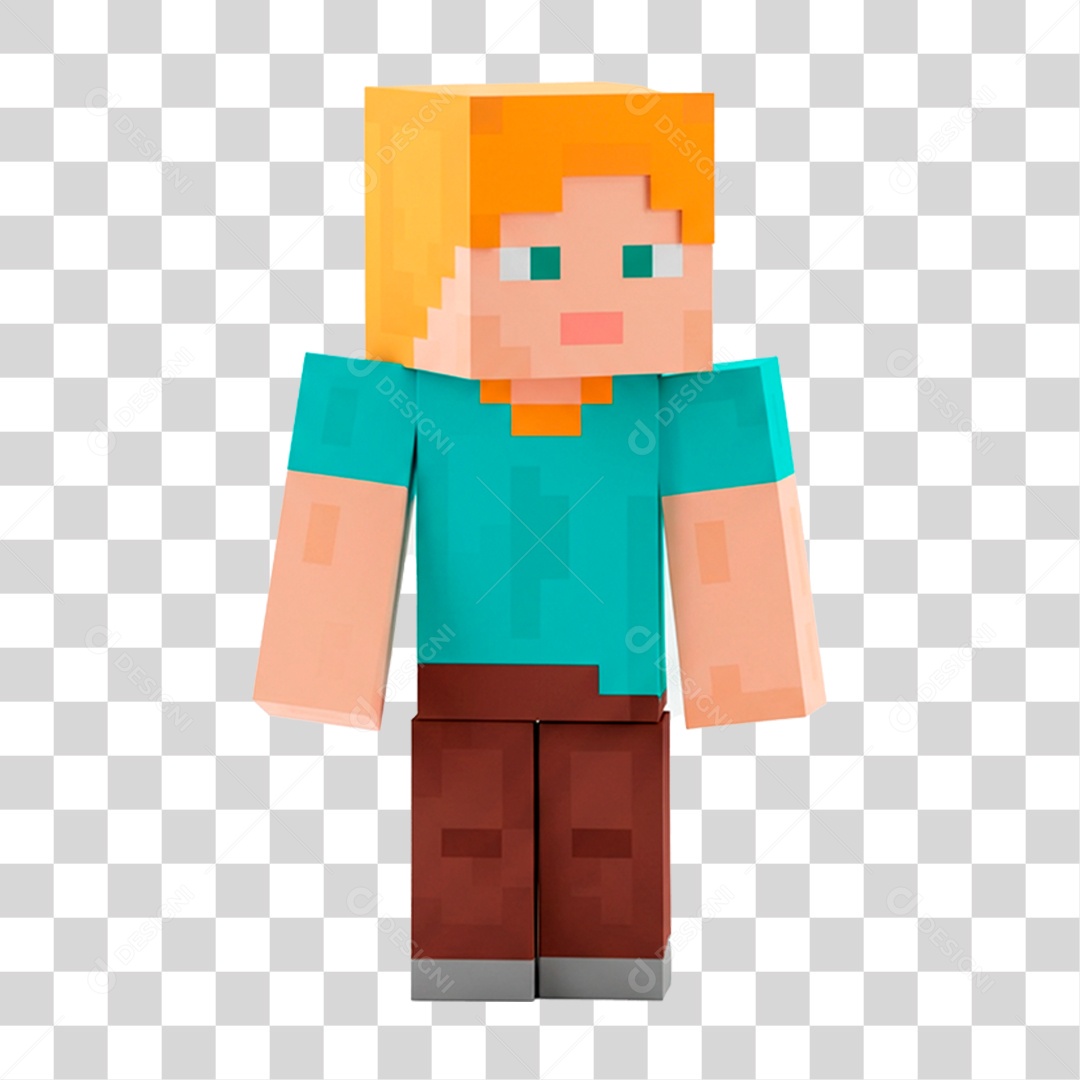 Personagem Minecraft PNG Transparente