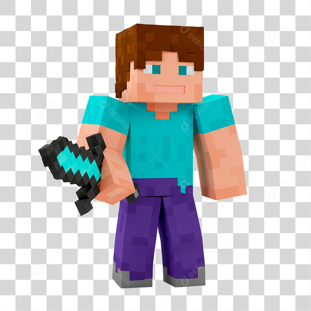 Personagem Minecraft PNG Transparente