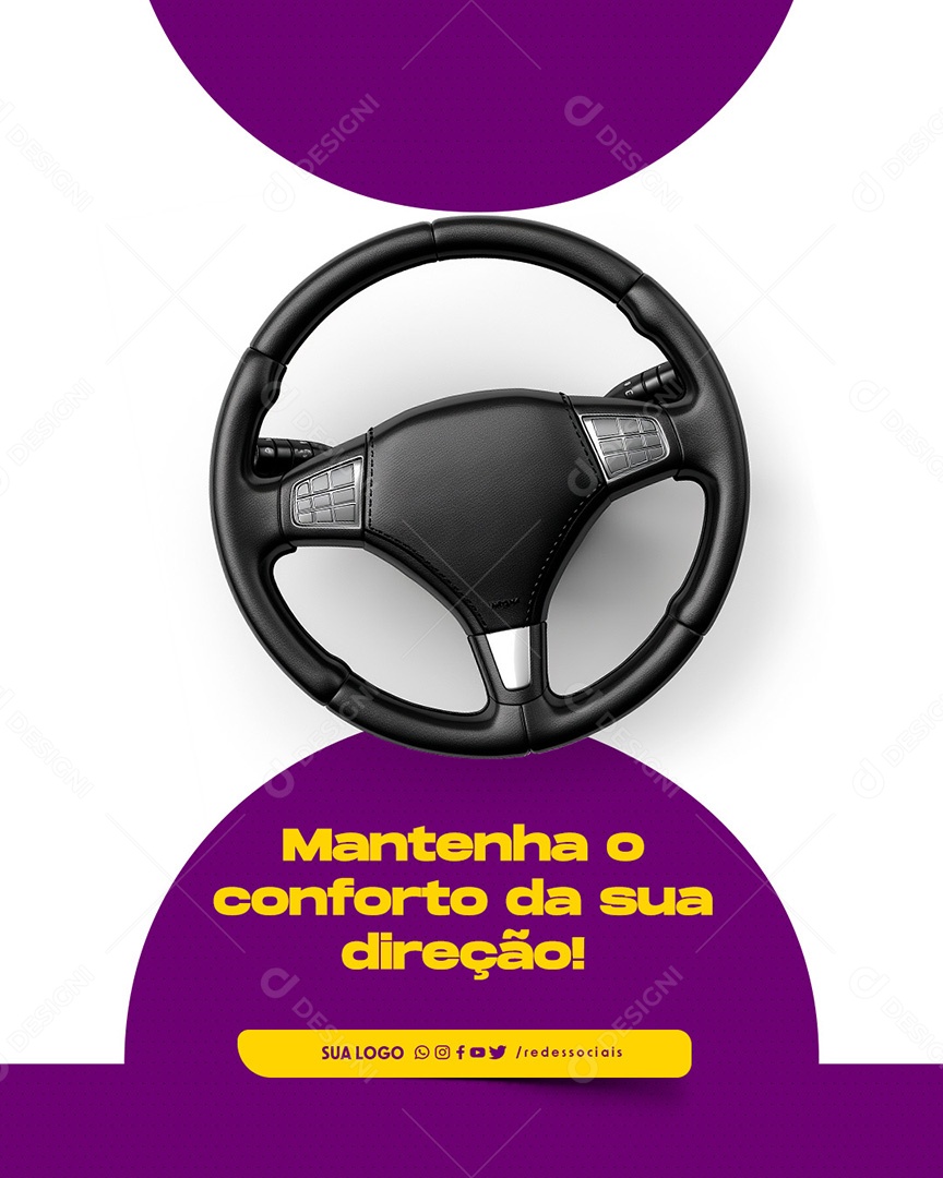 Oficina Mecânica Manutenção Social Media PSD Editável