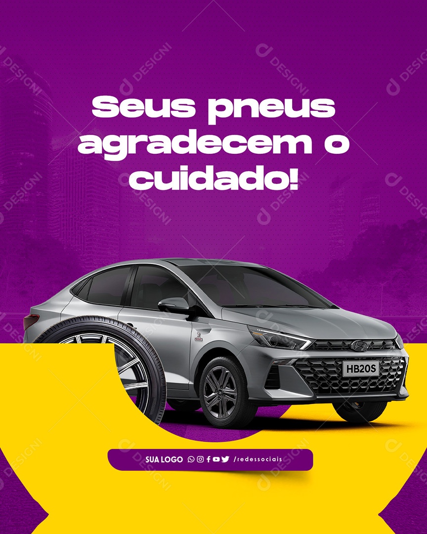 Oficina Mecânica Manutenção Social Media PSD Editável