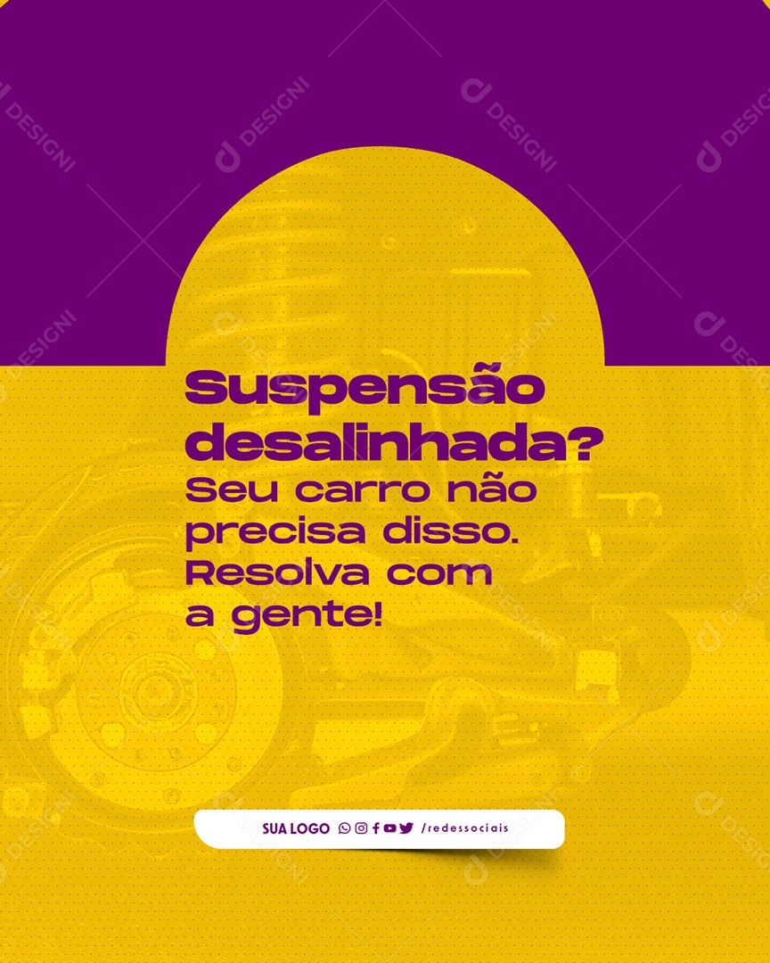 Oficina Mecânica Manutenção Social Media PSD Editável