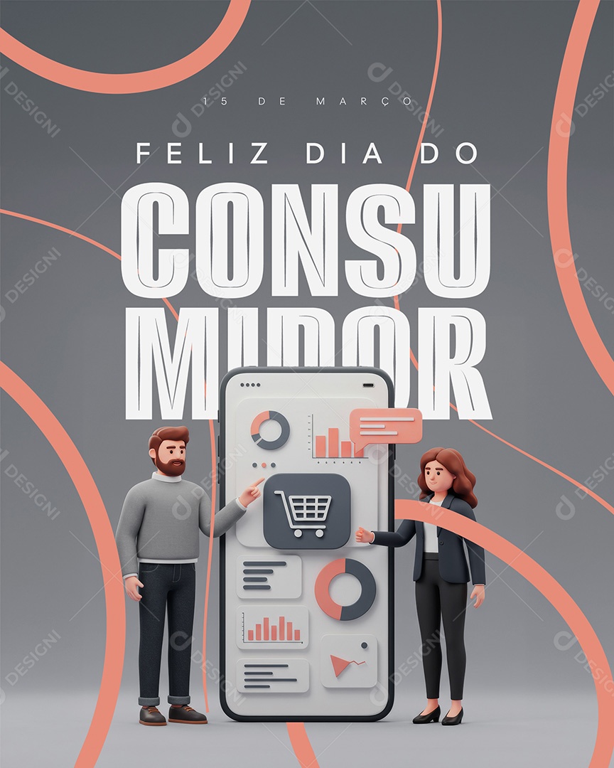 Feliz Dia do Consumidor 15 de Março Social Media PSD Editável