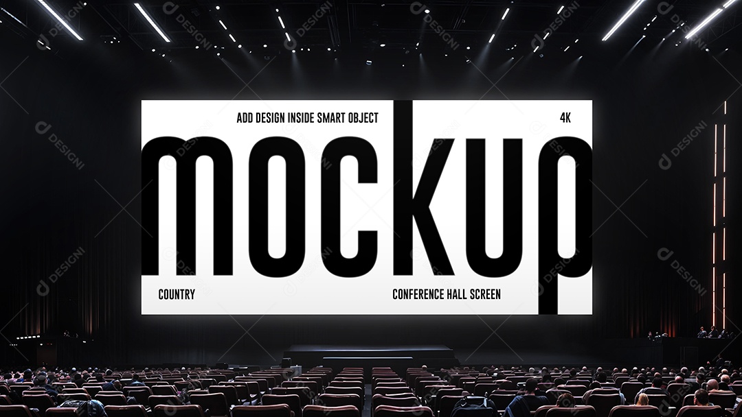 Mockup Sala de Cinema PSD Editável