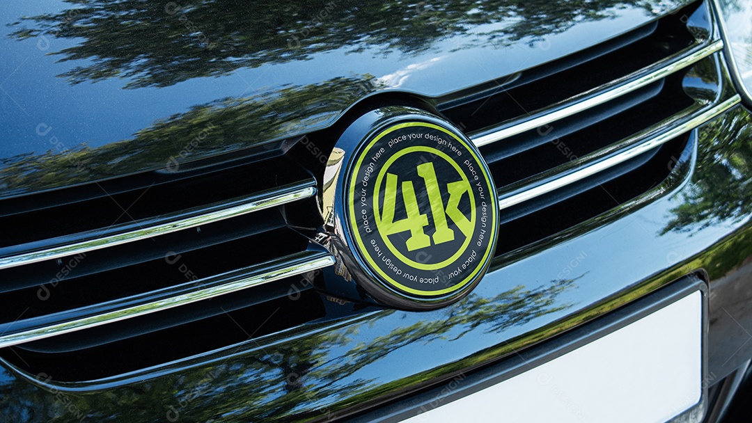 Mockup Logo de Carro PSD Editável