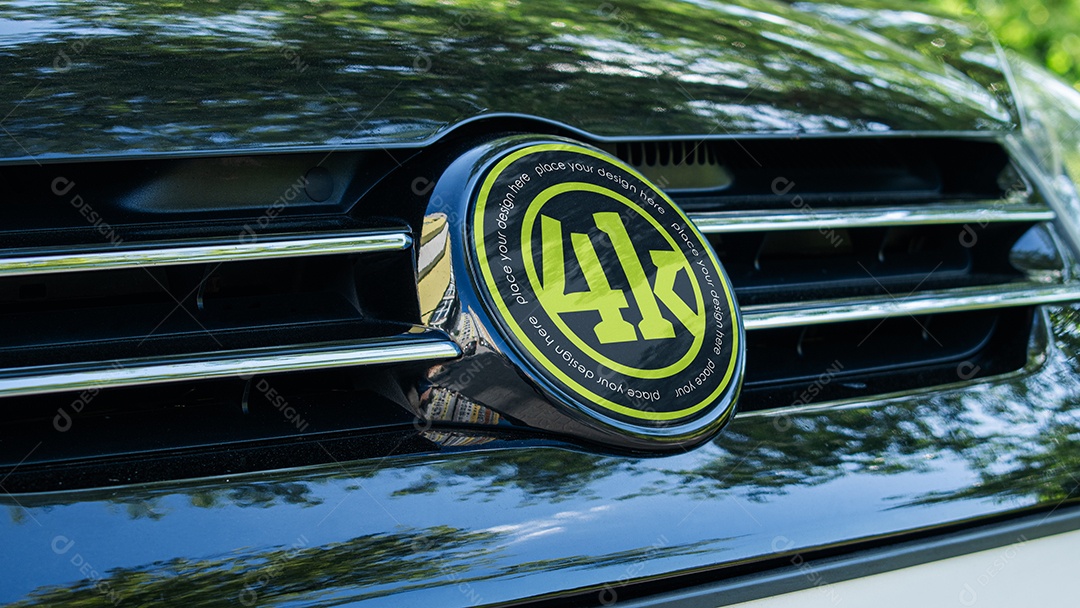 Mockup Logo de Carro PSD Editável