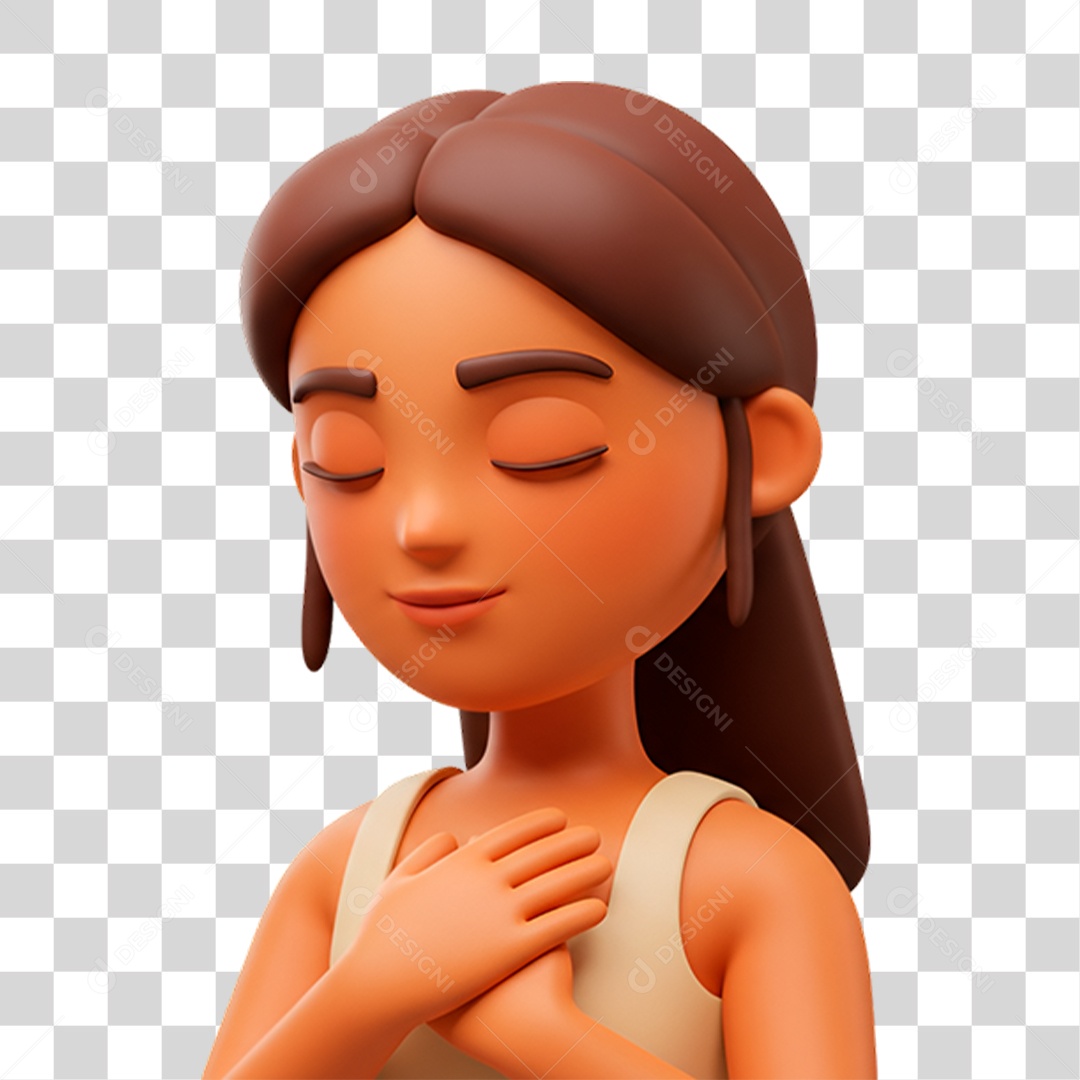 Mulher orando cristã rezando