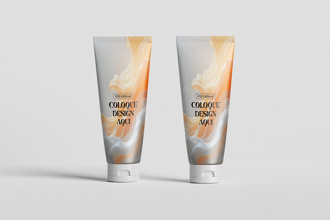 Mockup Tubos Cosméticos PSD Editável