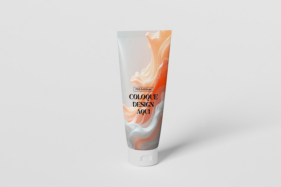 Mockup Tubo Cosmético PSD Editável