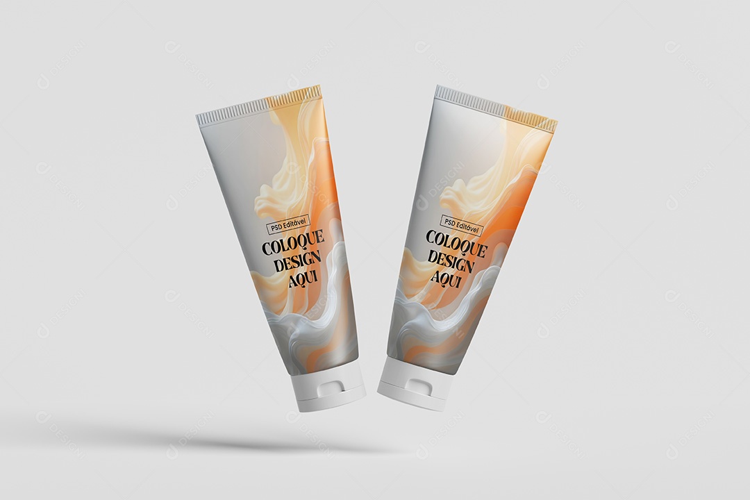 Mockup Tubos Cosméticos PSD Editável