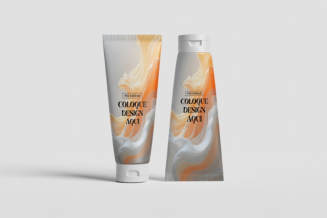 Mockup Tubos Cosméticos PSD Editável