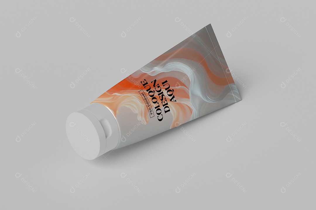 Mockup Tubo Cosmético PSD Editável