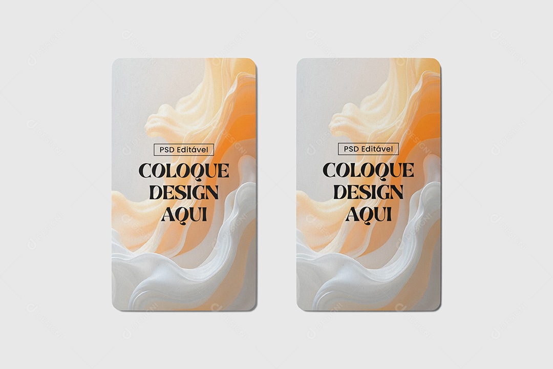 Mockup Cartão de Visita PSD Editável