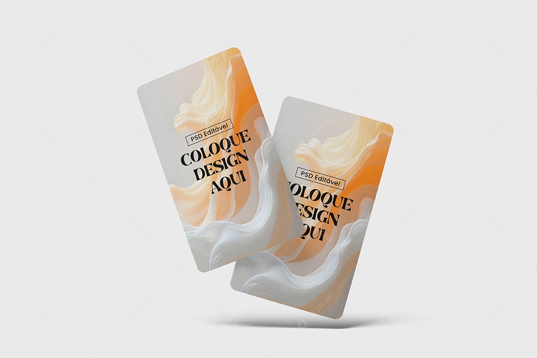 Mockup Cartões de Visita PSD Editável