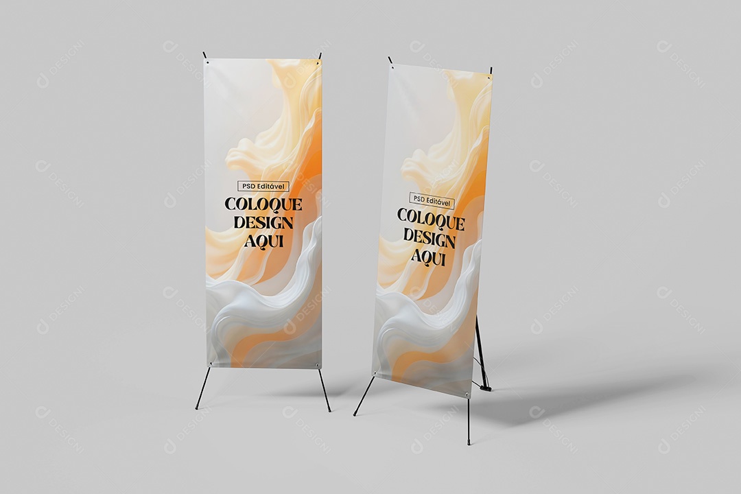 Mockup de Dois Standees PSD Editável