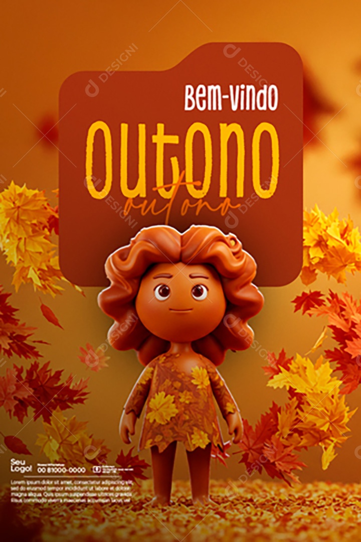 Bem Vindo Outono Social Media PSD Editável
