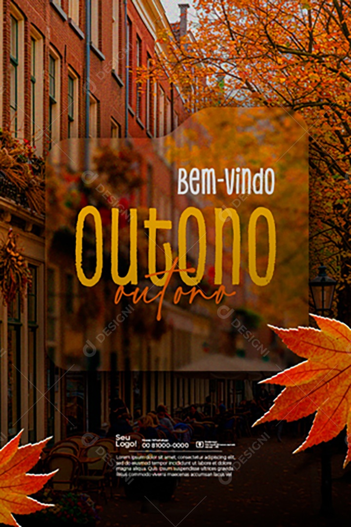 Bem Vindo Outono Social Media PSD Editável