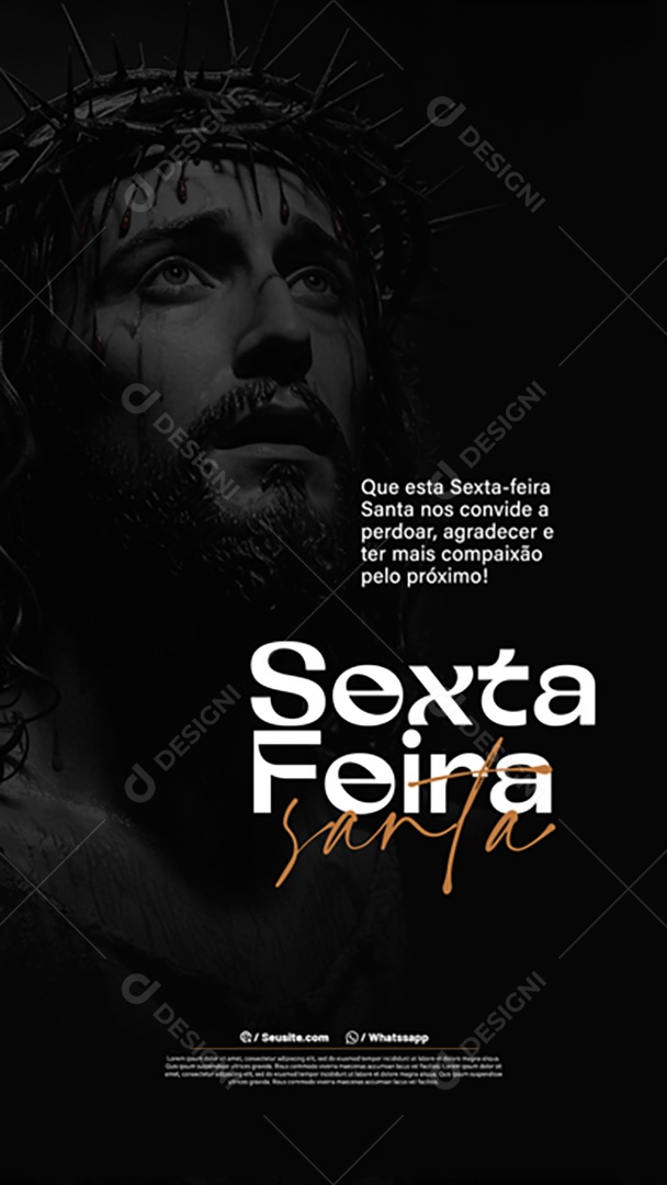 Sexta Feira Santa Social Media PSD Editável