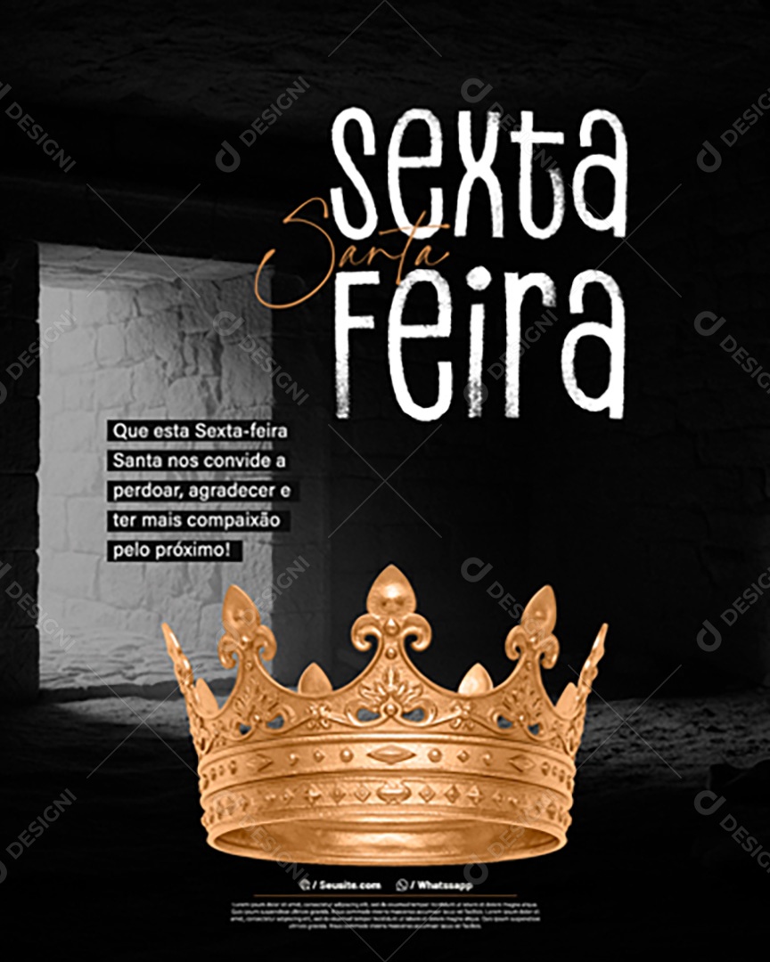 Sexta Feira Santa Social Media PSD Editável