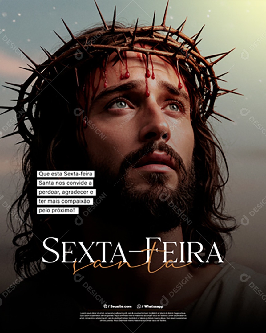 Sexta Feira Santa Social Media PSD Editável