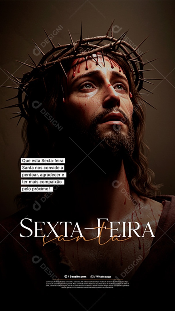 Sexta Feira Santa Social Media PSD Editável