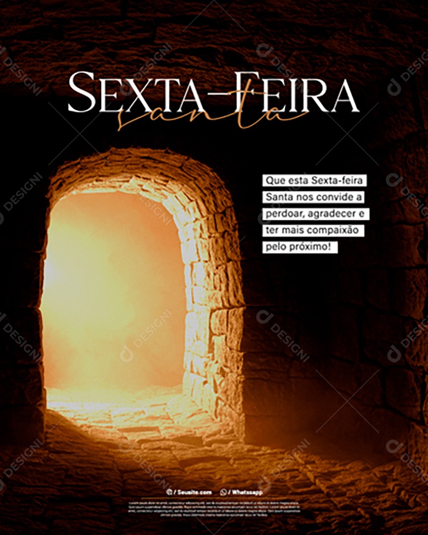 Sexta Feira Santa Social Media PSD Editável