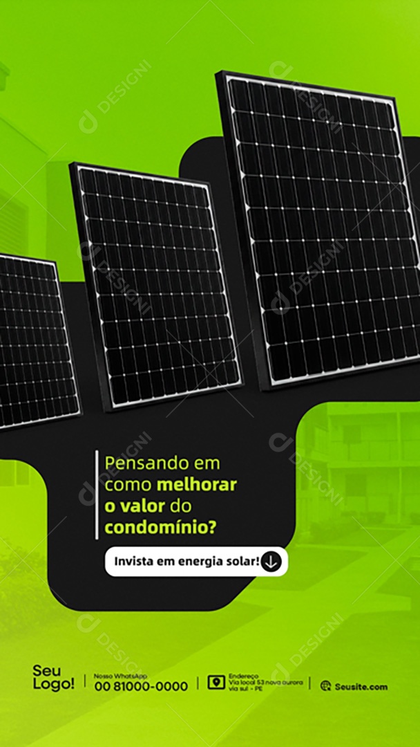 Pensando em como Melhorar o Valor do Condomínio Social Media PSD Editável