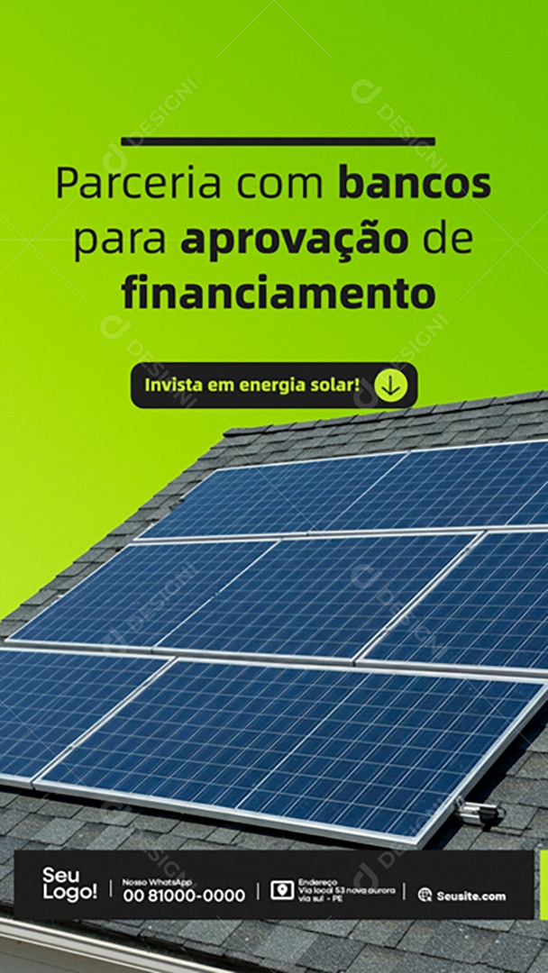 Energia Solar Ofertas Social Media PSD Editável
