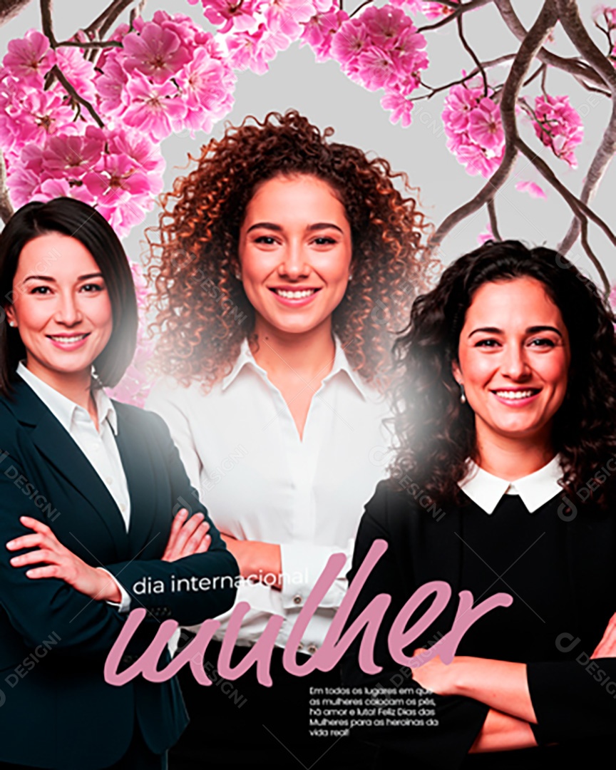 Dia Internacional Das Mulheres 08 de Março Social Media PSD Editável