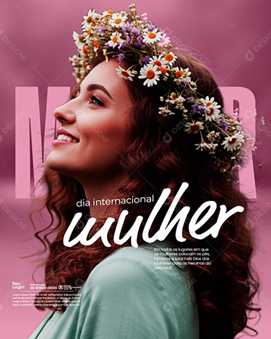 Dia Internacional Das Mulheres 08 de Março Social Media PSD Editável