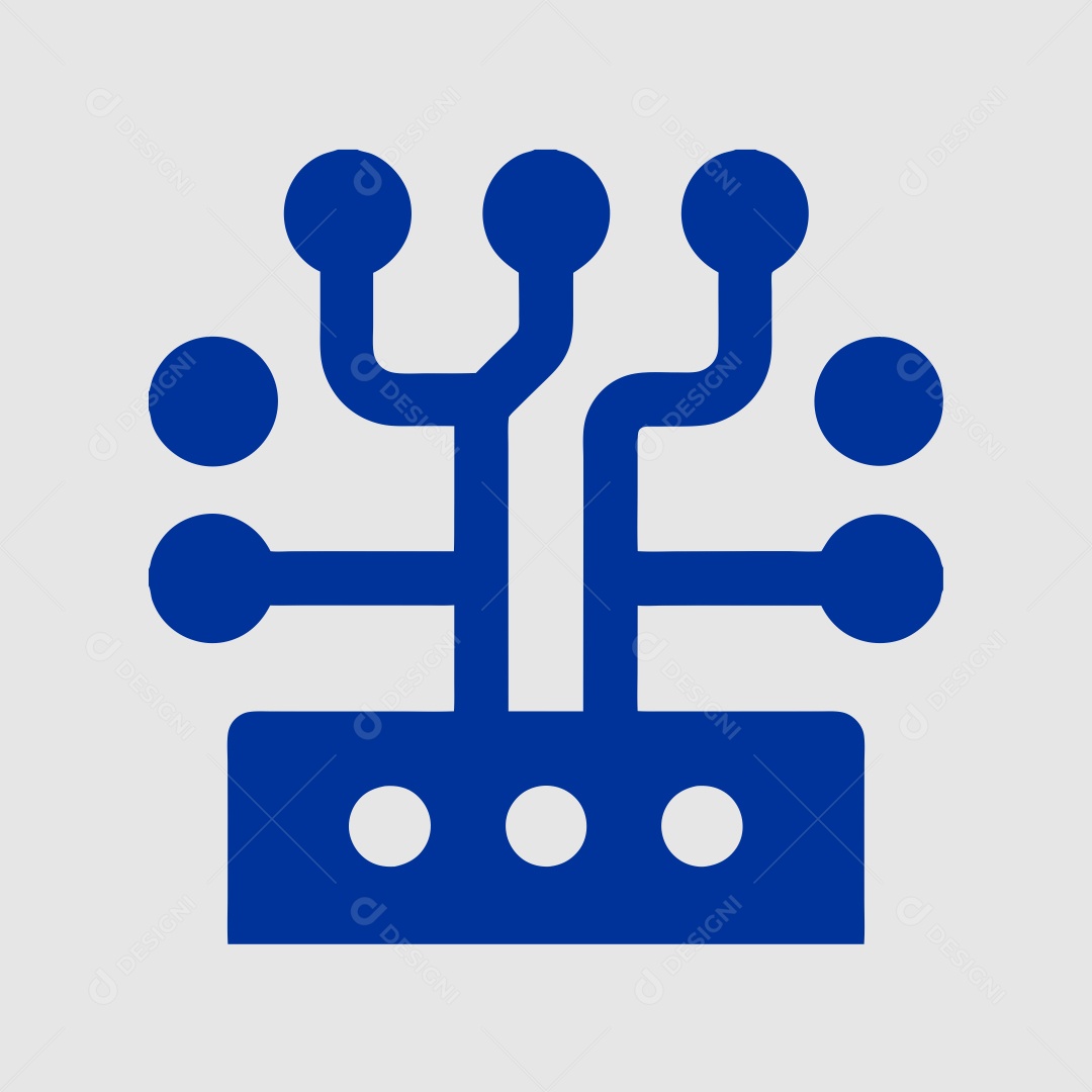 ìcone Logo Fibra Óptica EPS Editável