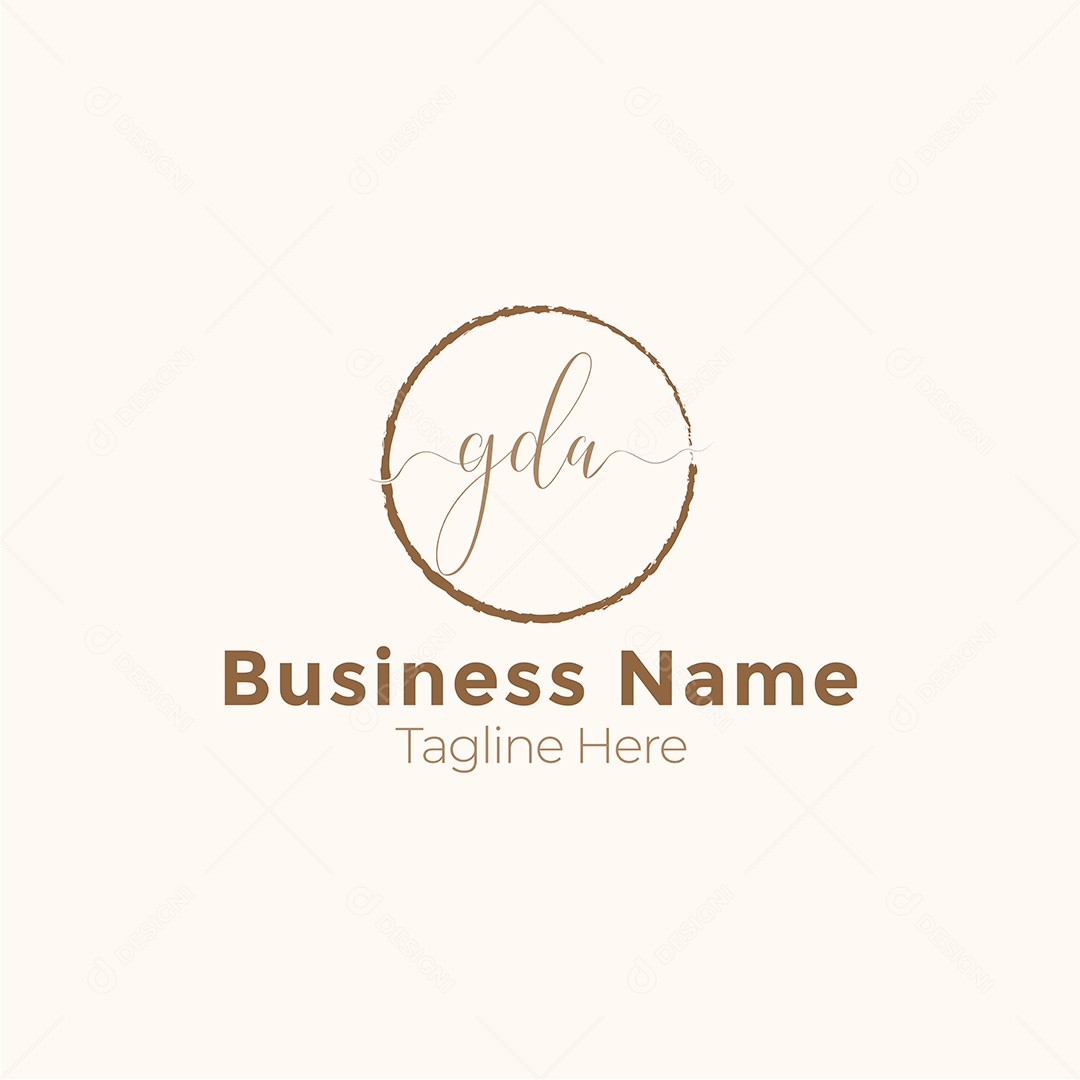 Logotipo Cosmético Gda ilustração Vetor EPS